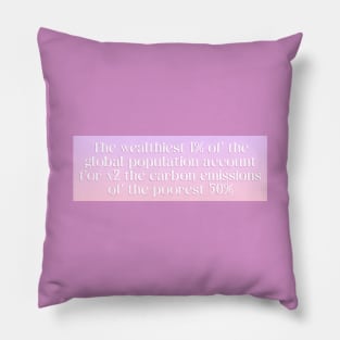 Billionaire Climate Change Pillow