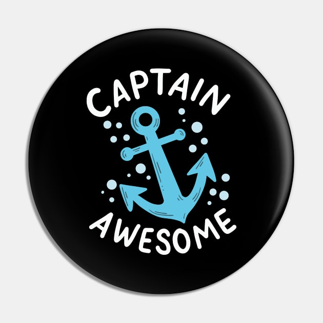 Captain Awesome Pin by maxcode