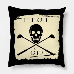 Funny Pirate Golfer Shirt Pillow