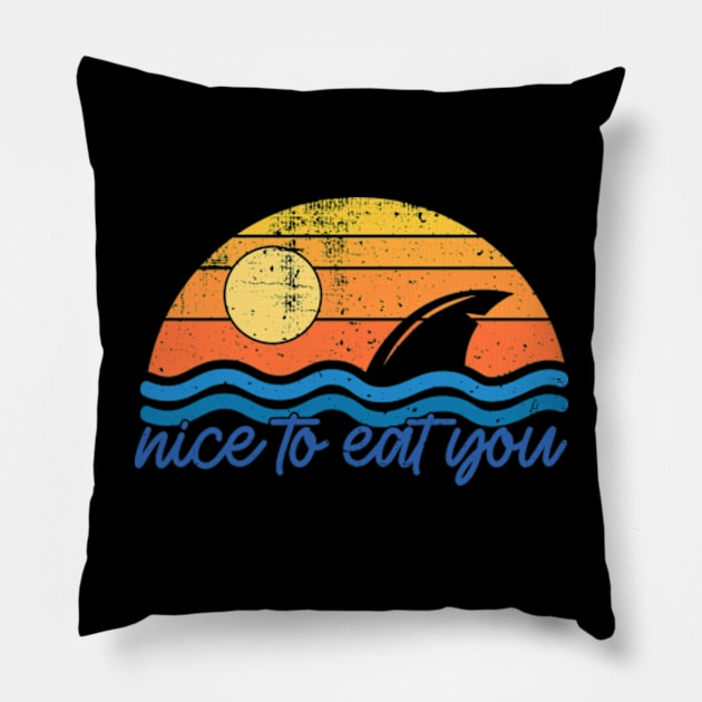 Nice To Eat You Pillow by GreenCraft