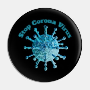 Stop Corona virus Pin