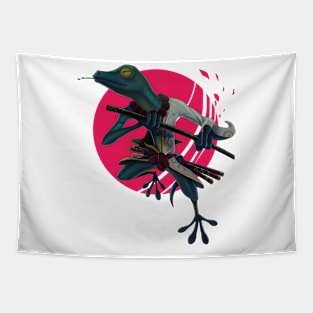 Gecko Swordsman Tapestry