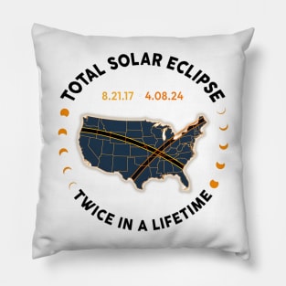 Total Solar Eclipse 2024 Twice In A Lifetime 2017 Totality Pillow