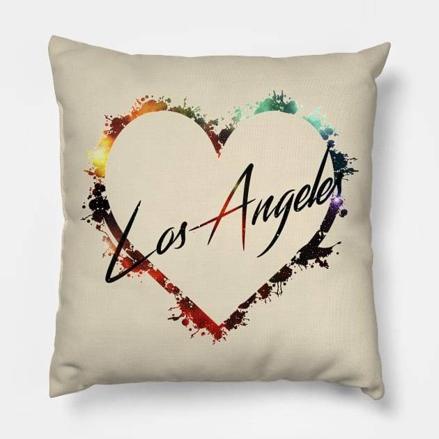 I Love Los Angeles Pillow by StupidHead