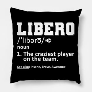 Funny Libero Volleyball Pillow