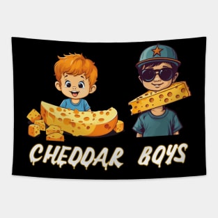 funny cheddar boys Tapestry