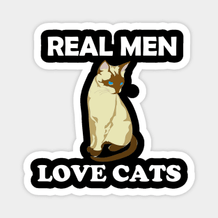 Real Men Love Cats Magnet