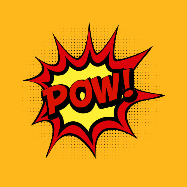 Pow! Comic Book Effect Comics TShirt TeePublic