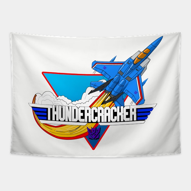 Thundercracker Retro Jet Tapestry by Rodimus Primal