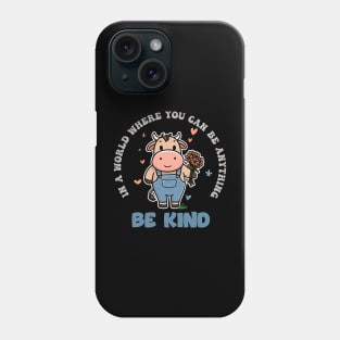 In A World Where You Can Be Anything Be Kind Phone Case