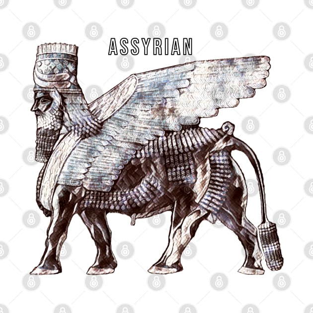 Assyrian Lamassu by doniainart