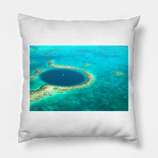 The Great Blue Hole Pillow