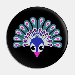 Peacock Kawaii Pin