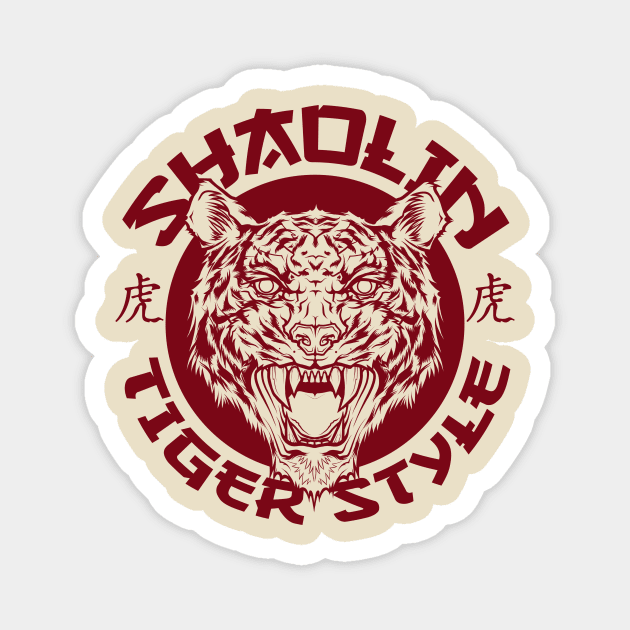 Shaolin Tiger Style Magnet by HETCH666