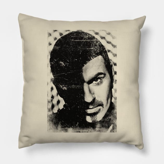 Retro George Michael Pillow by TimTimMarket