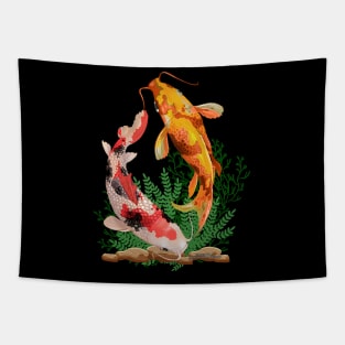 Koi Fish Aquatic Life Sea Creature Lover's Novelty Gift Tapestry