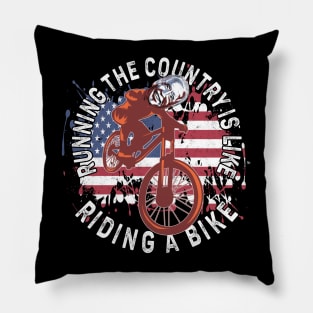 Joe Biden Running The Country Is Like Riding A Bike Biden & Pillow