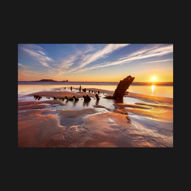 Helvetia Wreck, Rhossili Bay by dasantillo