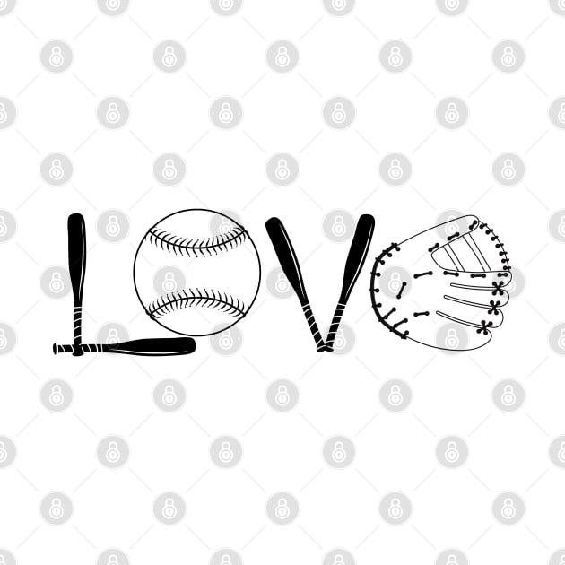 Baseball/Softball Love by KayBee Gift Shop