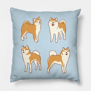 japanese akita pack Pillow