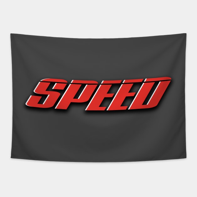 Speed – Logo Tapestry by GraphicGibbon