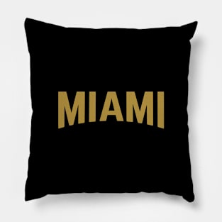 Miami City Typography Pillow
