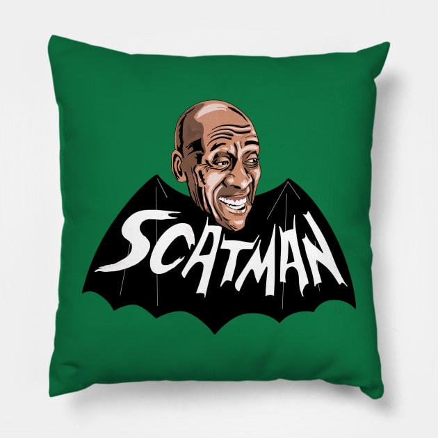 Scatman Pillow by Jeff Brawn Illustration