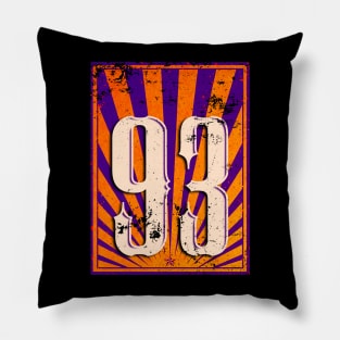 93 Retro Logo Style Pillow