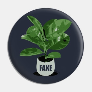 Fake Chinese rubber plant for a Green plastic watering Can - Original illustration by FOGS Pin