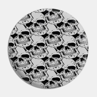 Pile Of Skulls Pattern Pin