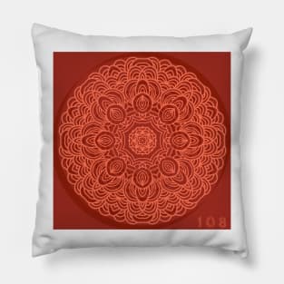 108 Mandala Logo Pillow