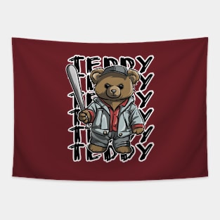 Street Teddy Bear Tapestry