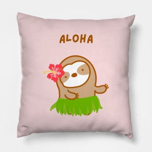 Aloha Hawaiian Sloth Pillow