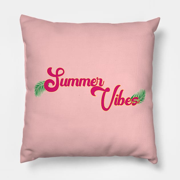 Summer Vibes Pillow by Mysticalart