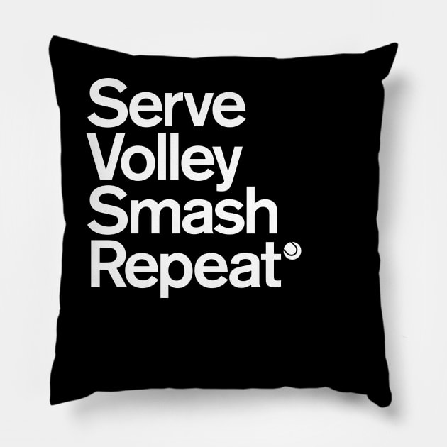 Tennis Life Pillow by Monographis