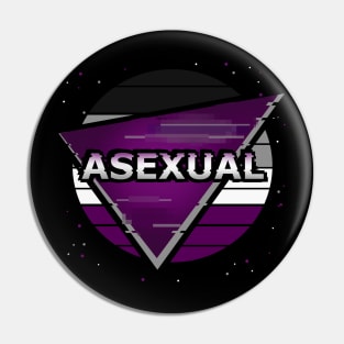 Vaporwave Asexual Flag Pin