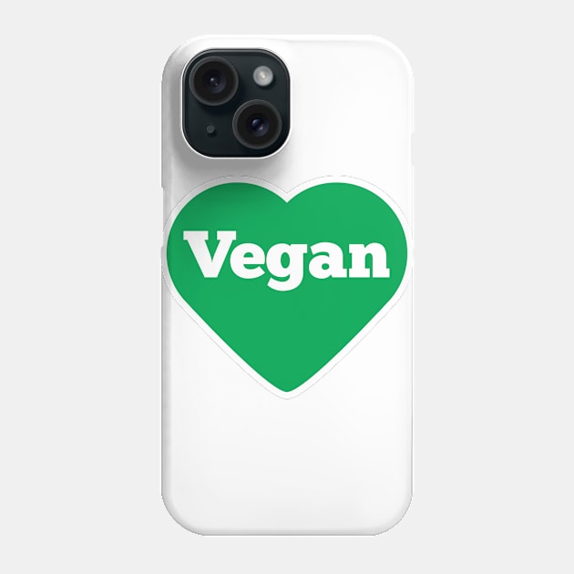 Vegan Heart T-Shirt Phone Case by glutenfreegear