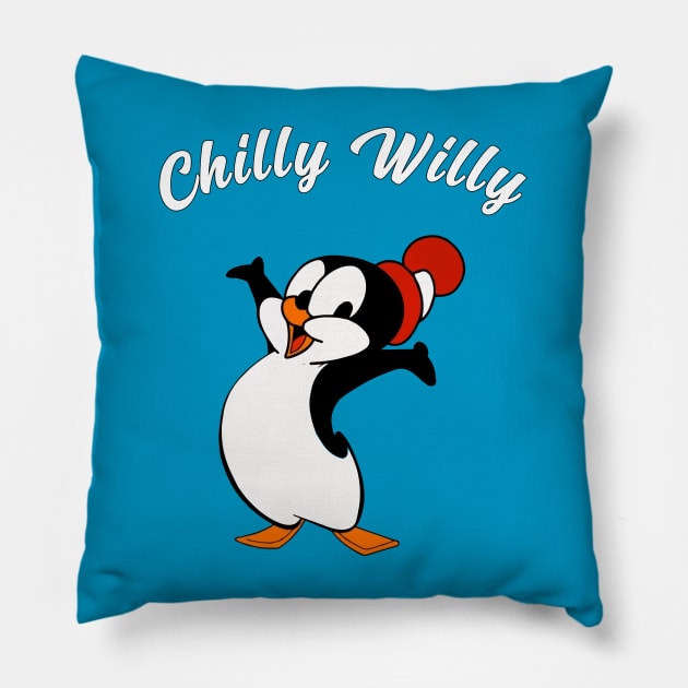 Chilly Willy - Woody Woodpecker Pillow by kareemik