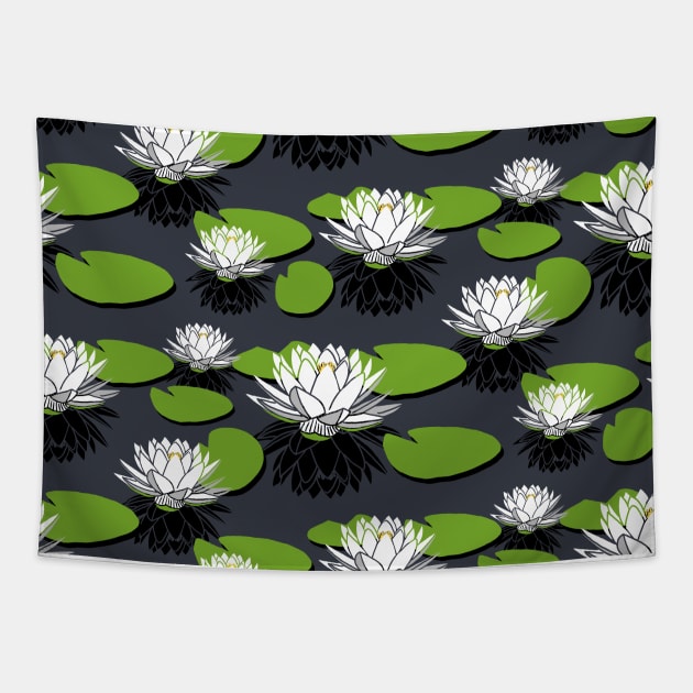 lotus flower pattern Tapestry by Quick Brown Fox Canada 
