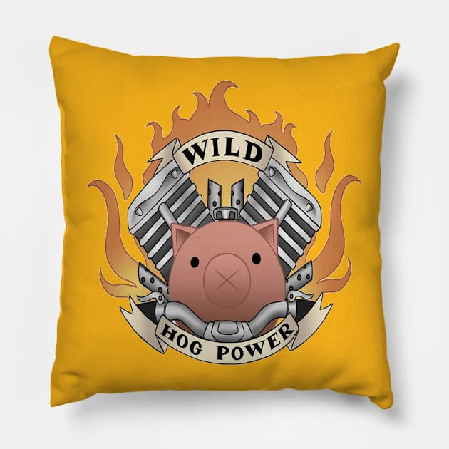 Wild Hog Power Pillow by James_Anthony