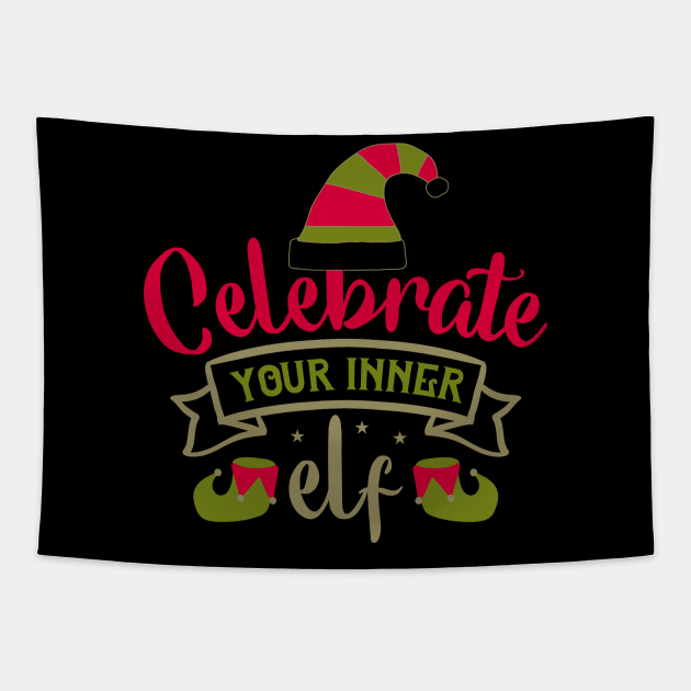 Celebrate your inner elf Tapestry by holidaystore