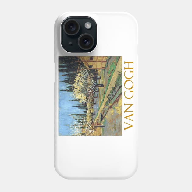 Orchard in Bloom Bordered by Cypresses by Vincent van Gogh Phone Case by Naves