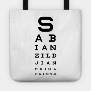 Drummers Eye Test Tote