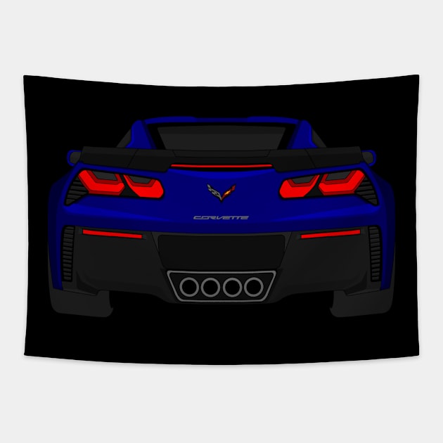 Z06 NAVY Tapestry by VENZ0LIC