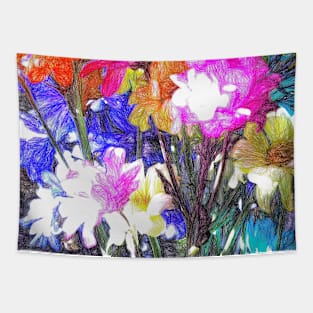 The Flowers 4 by Kristalin Davis Tapestry