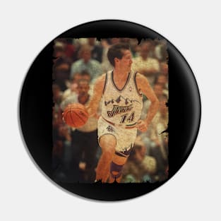 Jeff Hornacek #14 in Utah Jazz Pin