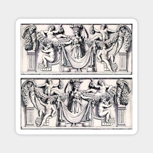 Roman spring secular scene Magnet