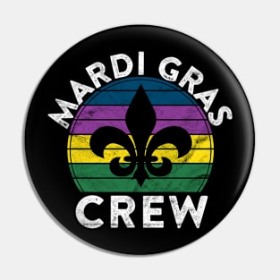 Mardi Gras Crew Gift Masquerade Costume Beads Parade Pin