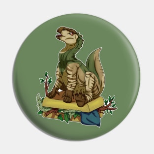 Traveling Dinosaur Pin