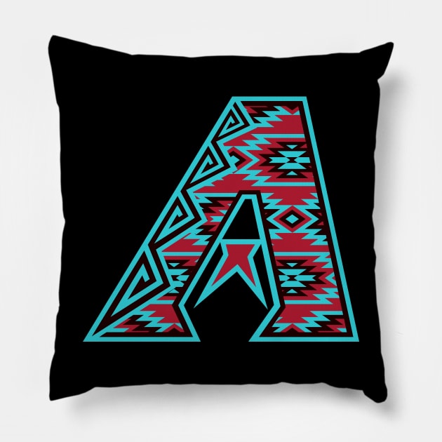 Native Print Dbacks A 1 Pillow by LunaGFXD